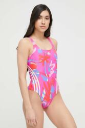 Adidas costum de baie dintr-o bucată Floral culoarea roz, cupa moale PPYX-BID1B7_42X Costum de baie dama