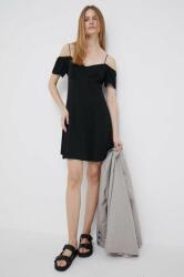 Calvin Klein rochie culoarea negru, mini, evazati PPYX-SUD173_99X