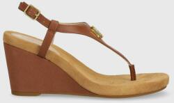 Lauren Ralph Lauren sandale Jeannie femei, culoarea maro, toc pana, 802784574008 PPYY-OBD1H0_84X
