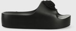 Kurt Geiger London papuci Eagle Chunky Slide femei, culoarea negru, cu platforma, 9787200999 PPYX-KLD0AW_99X