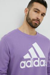Adidas hanorac de bumbac barbati, culoarea violet, cu imprimeu PPYX-BLM0DM_04X