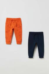 OVS pantaloni de trening din bumbac pentru copii culoarea portocaliu, modelator PPYX-SPB01F_22X