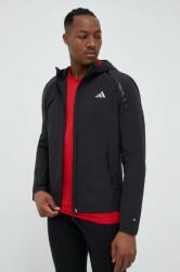 adidas Performance jachetă de alergare Marathon culoarea negru, de tranzitie PPYX-KUM0DC_99X