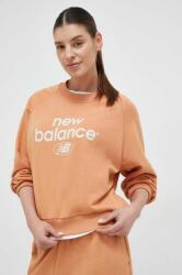 New Balance bluză femei, culoarea portocaliu, cu imprimeu WT31508SEI-SEI PPYX-BLD117_22X
