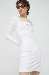 Tommy Hilfiger rochie culoarea alb, mini, mulata PPYX-SUD1PR_00X