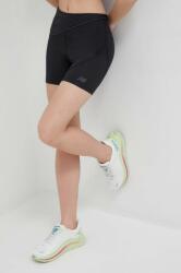 New Balance pantaloni scurți de alergare Q Speed culoarea negru, neted, high waist PPYX-SZD0PR_99X