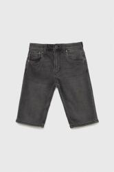 Pepe Jeans pantaloni scurti din denim pentru copii culoarea gri, talie reglabila PPYX-SZB01S_90X