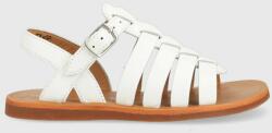 Pom D'api sandale din piele pentru copii culoarea alb PPYX-OBG1AA_00X