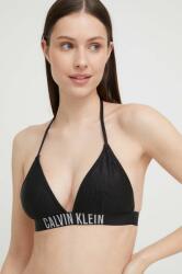Calvin Klein sutien de baie culoarea negru, cupa usor rigidizata PPYX-BID096_99X