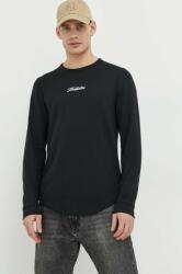 Hollister Co Hollister Co. longsleeve barbati, culoarea negru, cu imprimeu PPYX-BUM01S_99X