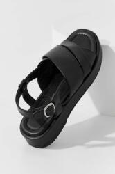 Answear Lab sandale de piele femei, culoarea negru BPYX-OBD061_99X
