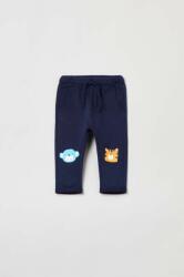 OVS pantaloni de trening din bumbac pentru bebeluși cu imprimeu PPYX-SPB014_55X