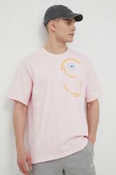 adidas by Stella McCartney tricou din bumbac culoarea roz, cu imprimeu PPYX-TSU00H_30X