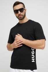 Hugo tricou de plajă culoarea negru, cu imprimeu PPYX-TSM1NK_99X