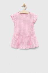 United Colors of Benetton rochie din bumbac pentru bebeluși culoarea roz, mini, evazati PPYX-SUG08B_30X