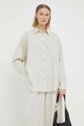 By Malene Birger camasa din amestec de in culoarea bej, cu guler clasic, relaxed PPYX-KDD0DF_01X