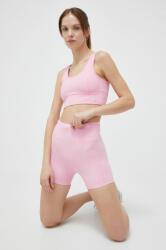 Juicy Couture pantaloni scurți de antrenament Liza culoarea roz, neted, high waist PPYX-SZD0A4_30X