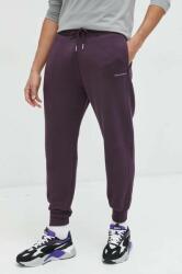 Abercrombie & Fitch pantaloni de trening barbati, culoarea violet, neted PPYX-SPM05K_49X