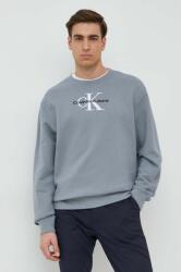 Calvin Klein hanorac de bumbac barbati, culoarea gri, cu imprimeu PPYX-BLM0NU_90X