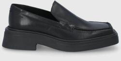 Vagabond Shoemakers mocasini de piele Eyra femei, culoarea negru, cu platforma PPYY-OBD02S_99X