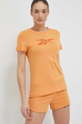 Reebok tricou din bumbac culoarea portocaliu PPYX-TSD0P4_24X