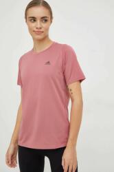 Adidas tricou de alergare Run Icons culoarea roz PPYX-TSD097_30X