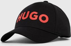 Hugo șapcă de baseball din bumbac culoarea negru, cu imprimeu PPYX-CAM08K_99X