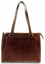 GIUDI barna női bőr válltáska, vacchetta 35 × 28 cm (G-11062-GD-marrone)