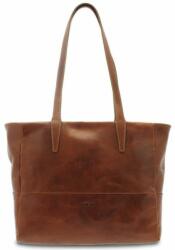 GIUDI Vachetta barna női bőr válltáska 41 × 27, 5 cm (G-11151-GD-Marrone)