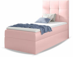 Wilsondo Rózsaszín MINI 2 egyszemélyes kárpitozott boxspring ágy 90x200 Felnyitás: Balos