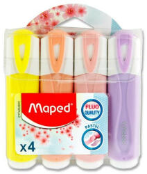  Szövegkiemelő készlet MAPED Fluo Peps Pastel 4db