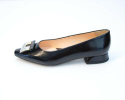 Baldaccini 1765500 Női fekete lakk alkalmi kicsi sarkú balerina cipő