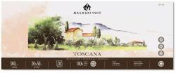 Fedrigoni Magnani Toscana akvarelltömb, 100% pamut, 300 g, 20x50 cm, 20 lap, érdes