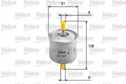 VALEO filtru combustibil VALEO 587007 - automobilus