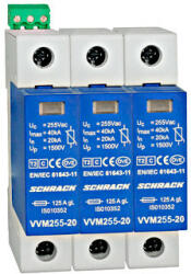 Schrack Túlfeszültség levezető készlet 3+0 TII 255V/20kA TN-C+s. é Schrack IS111331 (IS111331)