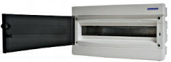 Schrack Süllyesztett kiselosztó 1 soros 18KE átlátszó ajtó Schrack BK080004 (BK080004)