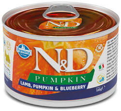 N&D Dog Adult Mini - Pumpkin Lamb&Blueberry nedves eledel (sütőtök-bárány-áfonya) 140g