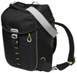 Basil egyoldalas táska és hátizsák Miles Daypack, Hook ON, fekete lime - dynamic-sport