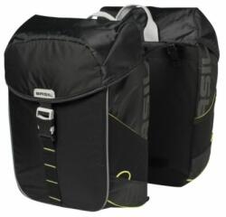 Basil dupla táska Miles Double Bag, Universal Bridge system, fekete lime - dynamic-sport