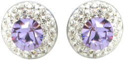 APHRODITÉ bedugós fülbevaló - 14 mm (violet-crystal) (2023042805)