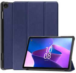 Gigapack Tok álló, bőr hatású (aktív FLIP, oldalra nyíló, TRIFOLD asztali tartó funkció) SÖTÉTKÉK Lenovo Tab M10 (TB-328) (GP-138225)