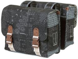 Basil dupla táska Boheme Double Bag, Universal Bridge system, charcoal fekete - dynamic-sport