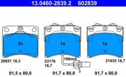 ATE set placute frana, frana disc ATE 13.0460-2839.2 (13.0460-2839.2)