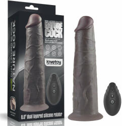 Orion Big Brown - Vibrator realistic, maro, 20.32 cm Vibrator