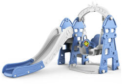 MyKids Tobogan MyKids cu leagan, cos de baschet, jucarie muzicala Blue (00080578)