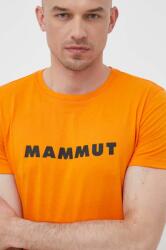 MAMMUT sportos póló Core Logo narancssárga, nyomott mintás - narancssárga S