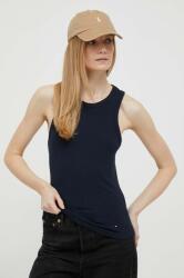Tommy Hilfiger top női, sötétkék, WW0WW38635 - sötétkék XS - answear - 13 990 Ft