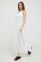 Pepe Jeans ruha Pirra fehér, maxi, harang alakú - fehér XL