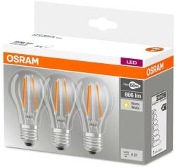 OSRAM KÉSZLET 3x LED Izzó VINTAGE E27/7W/230V 2700K - Osram P224542 (P224542)