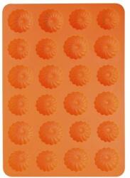 ORION Sütőforma, szilikon, Koszorú, 24, kicsi, narancssárga (151731)